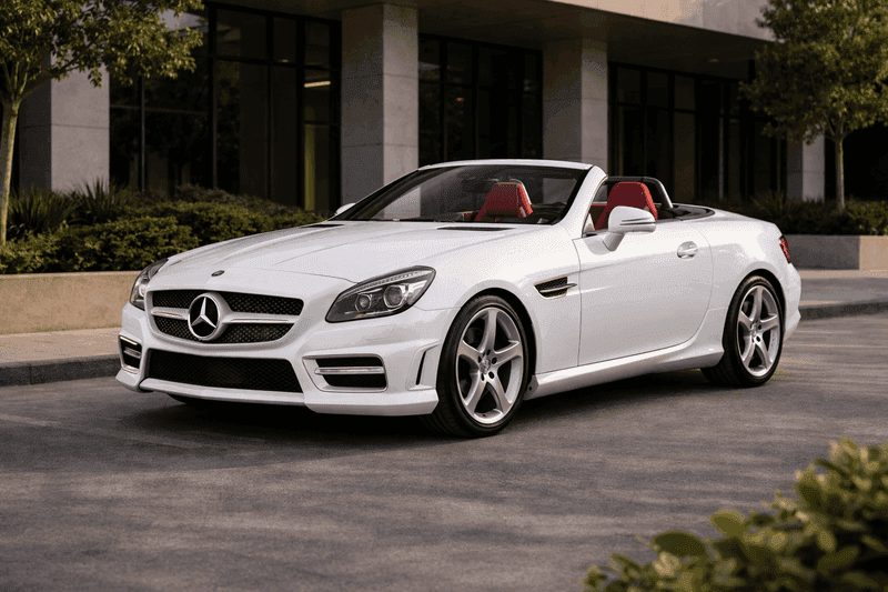 Mercedes Benz SLK White Red