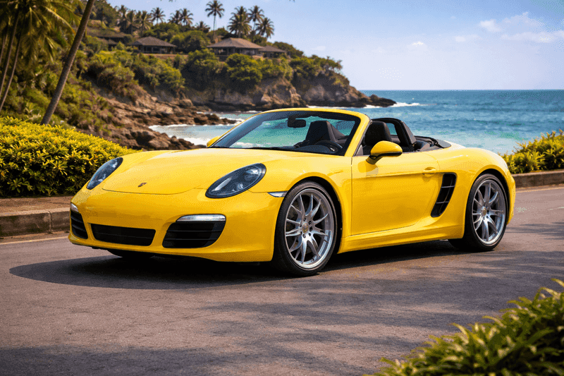 Porsche Boxster Yellow