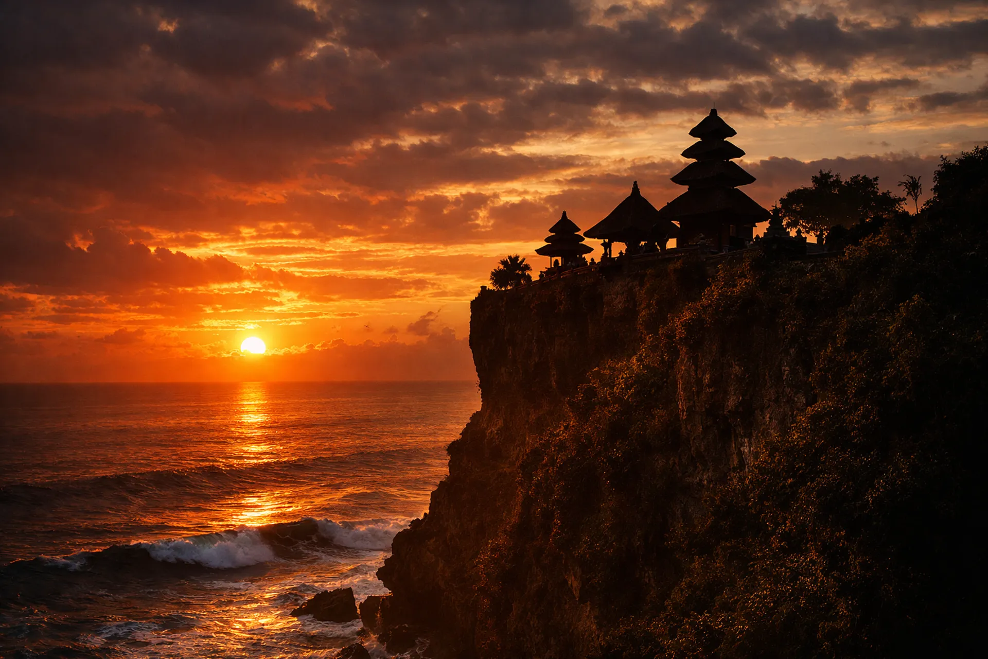 Cliffs, Waves & Sacred Fire